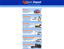 Tablet Screenshot of hostdepot.net